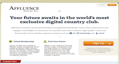 Desktop Screenshot of affluence.org